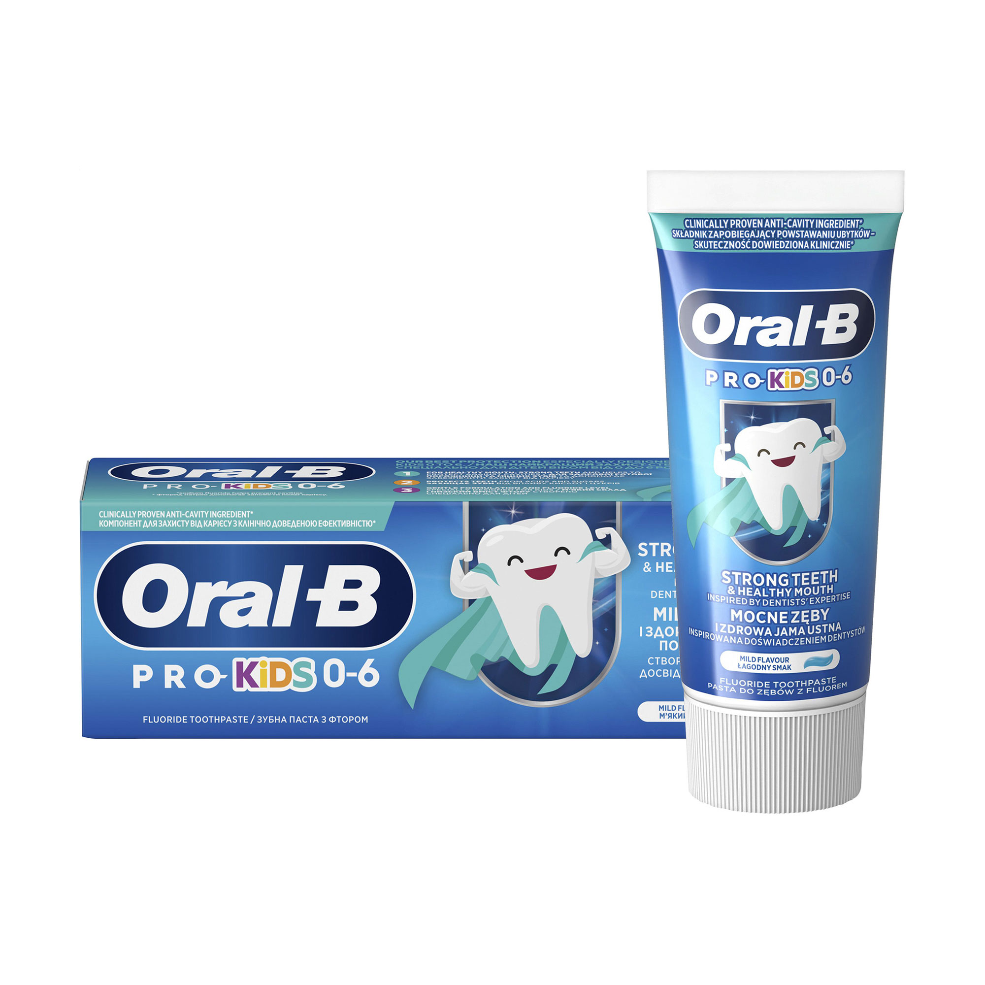 Уцінка! Дитяча зубна паста Oral-B Pro Kids Ніжний смак, від народження, 50 мл